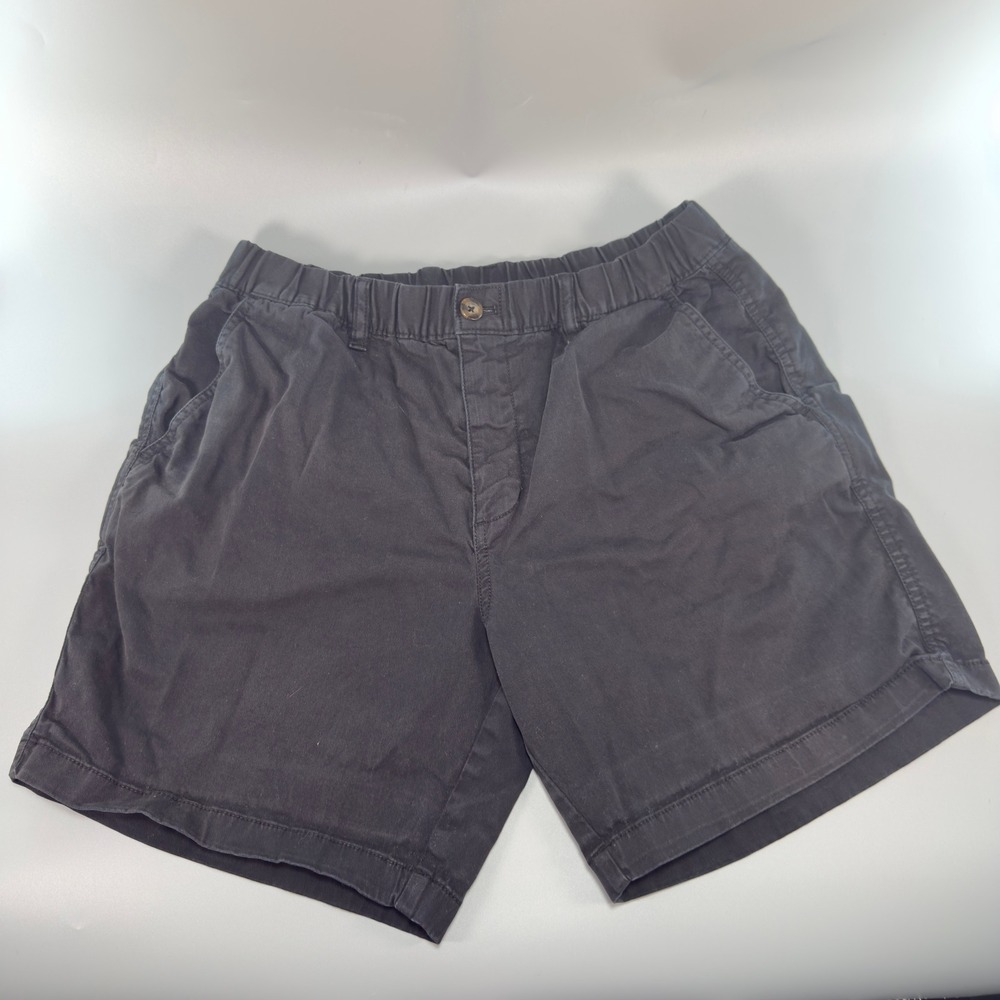 Bearbottom Chino Shorts Mens L Large 7 in (Measured 31" x 6 3/4") Black Stretch